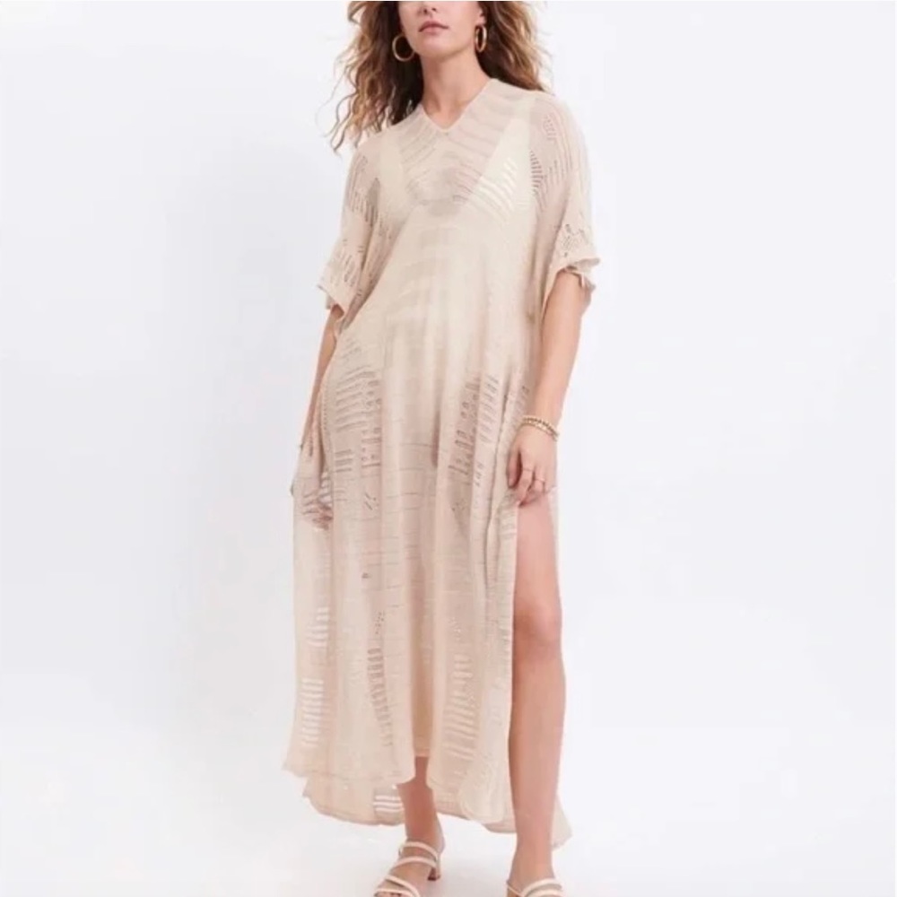 MERSEA Souk Loose Knit Maxi Tunic Swim Coverup